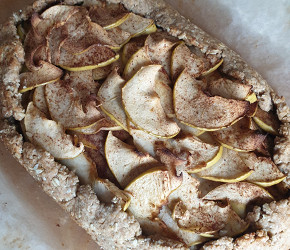 Фотография рецепта Овсяная галета с яблоками