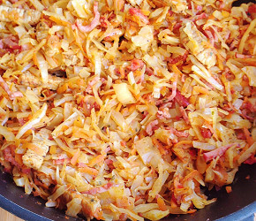 Фотография рецепта Острая тушеная капуста с мясом