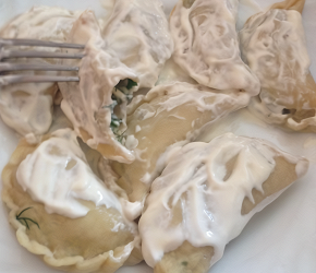 Фотография рецепта Равиолли с сыром и зеленью