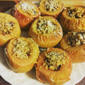 Фотография рецепта Яблоки печеные с клюквой, медом и орехами автор Ирина Родионова