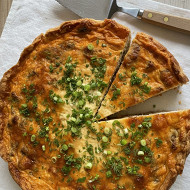 Пирог с курицей и грибами в духовке