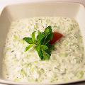 Фотография рецепта Соус райта с огурцами и зеленым луком автор Ольга Худина