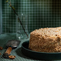 Фотография рецепта Торт с грецкими орехами и кокосовой стружкой автор Еда