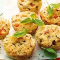Фотография рецепта Овощные маффины с курицей автор Марина