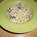 Фотография рецепта Салат с тунцом, кукурузой и огурцом автор Андрей Зырянов