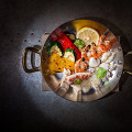 Фотография рецепта Морепродукты с овощами на гриле автор Elya Livinskaya