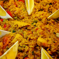 Фотография рецепта Паэлья с курицей автор КУЛИНАРНАДОМНИК