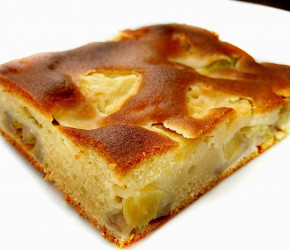 Фотография рецепта Пирог с ананасами на рисовой муке