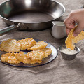 Фотография рецепта Оладьи из малоглазого макруруса автор Pacific Russia Food
