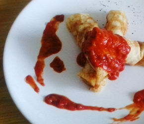 Фотография рецепта Блинчики с мясом в томатном соусе