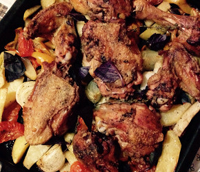 Фотография рецепта Жаркое из курицы с овощами