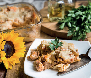Фотография рецепта Лазанья болоньезе с соевым мясом