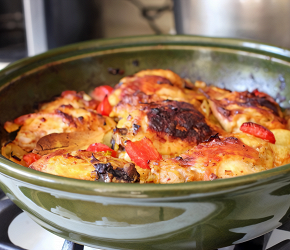 Фотография рецепта Курица с овощами и куркумой