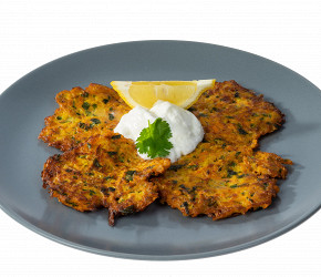 Фотография рецепта Морковные оладьи с зирой и кориандром