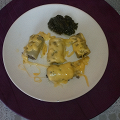 Фотография рецепта Каннеллони фаршированные курицей с черносливом, с песто автор Ирина Сокол