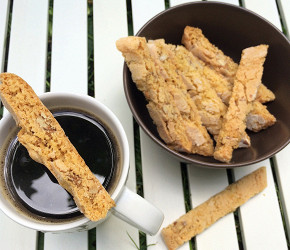 Фотография рецепта Кукурузные бискотти с грецким орехом