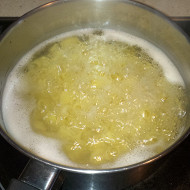 Макароны с ветчиной и цукини
