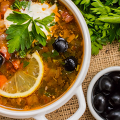 Фотография рецепта Солянка мясная сборная с беконом автор Anna Sazanova