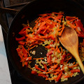 Фотография рецепта Кускус с овощами и грибами автор Алексей Титов
