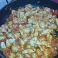 Фотография рецепта Курица с овощами и томатной пастой автор Evgenija Kotlova