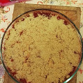 Фотография рецепта Крамбл с яблоками и клубникой автор Екатерина Осипова
