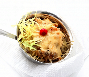 Фотография рецепта Жюльен из курицы с маслинами