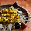 Фотография рецепта Куриные шашлыки в йогуртовом маринаде с карри автор Ольга Худина