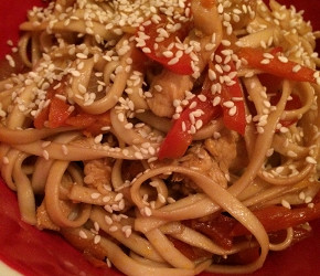 Фотография рецепта Яки-удон с курицей