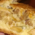 Фотография рецепта Пирог мясной с грибами на сырном тесте автор Мария Терновская