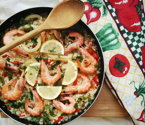 Фотография рецепта Паэлья с морепродуктами (Paella de Marisco)