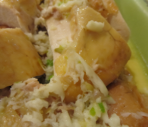 Фотография рецепта Жареная курица с молочно-чесночным соусом