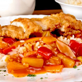 Фотография рецепта Жареная курица с рисом по-немецки (гебакенес-хенхен) автор Немецкий Кот
