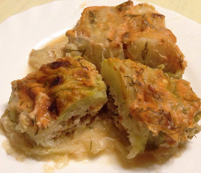 Фотография рецепта Диетические голубцы с грибами и курицу