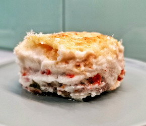Фотография рецепта Мясной кето-пирожок из цветной капусты