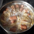 Фотография рецепта Спагетти с сосисками простой рецепт автор Олеся Кудесница леса
