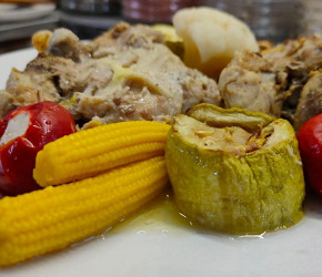Фотография рецепта Курица с кабачками в рукаве