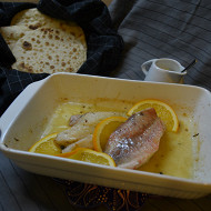 Морской окунь в медово-цитрусовой заправке