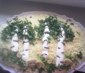 Фотография рецепта Слоеный салат со шпротами и сыром