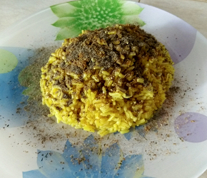 Фотография рецепта Вкуснейший бурый рис со специями и маслом грецкого ореха
