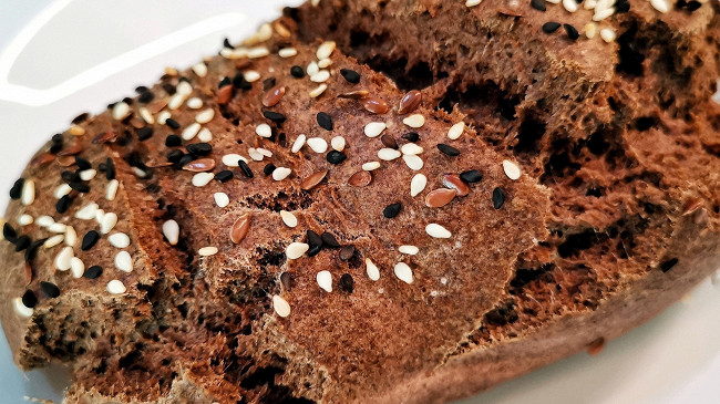Фото шага рецепта Кето-хлеб из льняной муки 152521 шаг 9