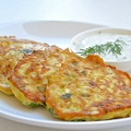 Фотография рецепта Оладьи из кабачков с сыром и чесноком автор Алена