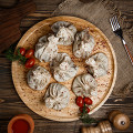 Фотография рецепта Хинкали с растительным мясом автор Милена Битеева