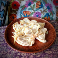 Вареники с капустой и луком