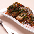 Фотография рецепта Рыбное жаркое с овощами, анчоусами и томатным соусом автор Оля Давыдова