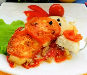 Фотография рецепта Акула, запеченная с овощами