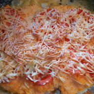 Филе горбуши, запеченное с овощами