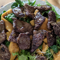 Фотография рецепта Салат с манго и куриной печенью автор Владимир Цыбульский