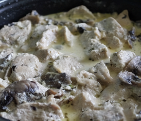 Фотография рецепта Курица с овощами в сметанном соусе