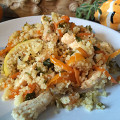 Фотография рецепта Кускус с курицей и болгарским перцем автор Анастасия Sh.