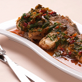 Фотография рецепта Рыбное жаркое с овощами, анчоусами и томатным соусом автор Оля Давыдова